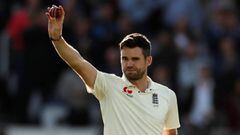 Cricket - England vs West Indies - Third Test - London, Britain - September 8, 2017   England&#039;s James Anderson celebrates the wicket of West Indies&#039; Kraigg Brathwaite and his 500th test wicket   Action Images via Reuters/Andrew Boyers