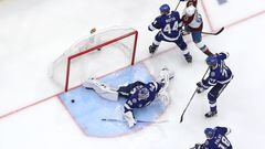 TAMPA, FLORIDA - JUNE 20: Andrei Vasilevskiy #88 of the Tampa Bay Lightning makes a save during the second period against the Colorado Avalanche in Game Three of the 2022 NHL Stanley Cup Final at Amalie Arena on June 20, 2022 in Tampa, Florida. Tampa Bay defeated Colorado 6-2.   Mike Carlson/Getty Images/AFP
== FOR NEWSPAPERS, INTERNET, TELCOS & TELEVISION USE ONLY ==