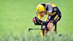 Tom Dumoulin, en una contrarreloj del Tour de Suiza.