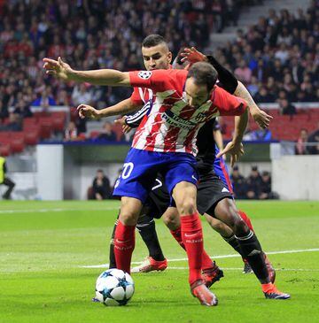 Juanfran with the ball.