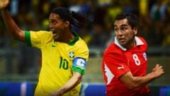 El día que Ronaldinho esperó a Meneses para cambiar camisetas
