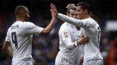 Benzema, Bale y Cristiano.