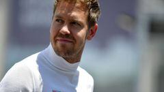 Sebastian Vettel, piloto de Ferrari, en Bak&uacute;.