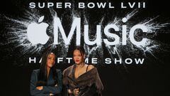 Rihanna appears with Apple Music Radio’s Nadeska Alexis ahead of her Super Bowl LVII Apple Music Halftime Show at the Phoenix Convention Center, in Phoenix, Arizona, U.S., February 9, 2023. REUTERS/Caitlin O’Hara