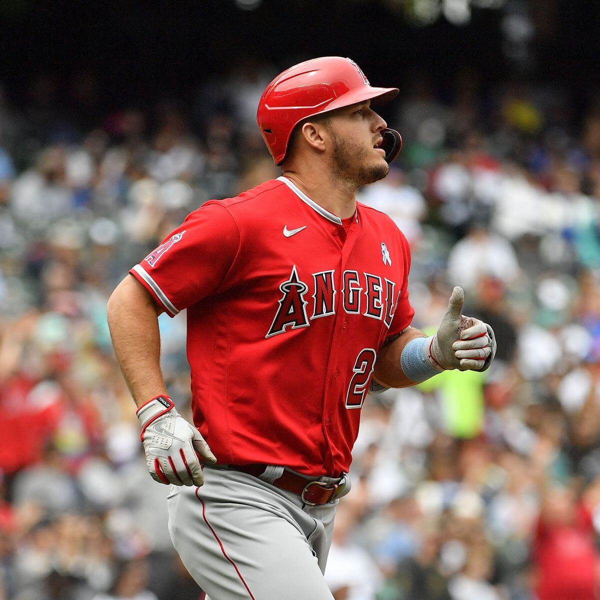 April 24, 2022: Los Angeles Angels first baseman Jared Walsh (20) during a  MLB baseball game