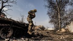Soldado en la guerra de Ucrania
