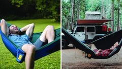 Si te gusta acampar deberías tener esta hamaca impermeable que puedes montar en un minuto