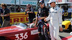 Vettel y Schumacher en el GP de Jap&oacute;n de 2012.