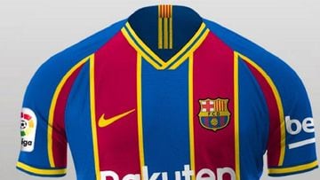 El dise&ntilde;o de la primera equipaci&oacute;n del Barcelona para la temporada 2020-2021.