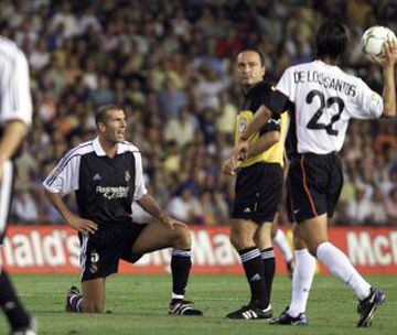El debut liguero de Zidane como jugador del Real Madrid fue en Mestalla