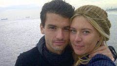 Los tenistas Grigor Dimitrov y Maria Sharapova cuando eran pareja