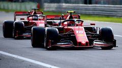 Vettel y Leclerc, Ferrari SF90. Monza, Italia. F1 2019. 