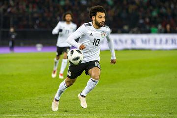 Mohamed Salah on duty for Egypt.