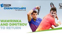 El cartel promocional del anuncio de Dimitrov y Wawrinka.