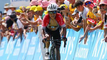 Nairo Quintana durante la etapa 17 del Tour de Francia 2022.