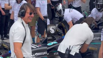 Estrella de Hollywood es parte del equipo de Mercedes Benz en los pits en el GP de Miami