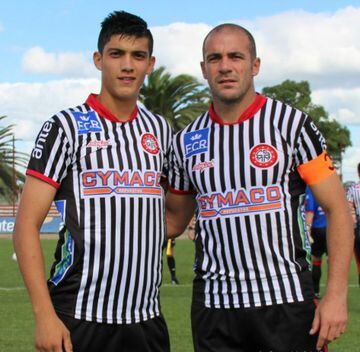 'El Rifle" se unió al Miramar de Uruguay, donde compartió camiseta con su hijo Nicolás, luego de su travesía por el fútbol uruguayo