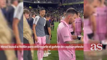 La secuencia de Messi entregando el gafete de capitán a Yedlin