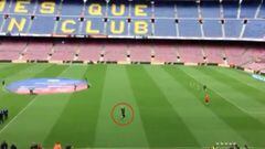 El despiste de Cillessen: aplaudió a un Camp Nou sin público