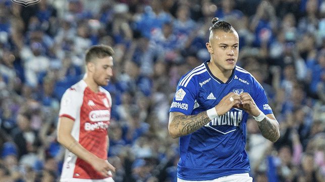 El clásico es azul: Millonarios vence a Santa Fe y es nuevo líder