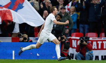 England's striker Harry Kane