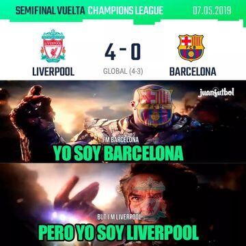 Liverpool-Barcelona: the best memes as Barça crash out of the Champions League