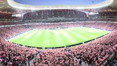 Panor&aacute;mica del Wanda Metropolitano en el estreno del estadio rojiblanco ante el M&aacute;laga. 