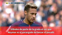 La afición del PSG no está conforme: hubo pitos a Neymar al tirar el penalti