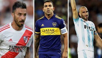 Los grandes nombres de la Superliga que terminan contrato en junio: Tevez, Scocco...