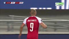 El golazo de Braithwaite con Dinamarca que recuerda al 'Fenómeno' Ronaldo