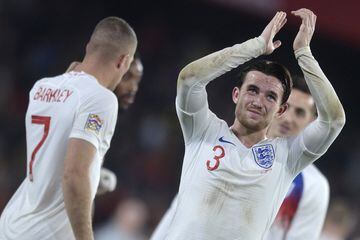 Ben Chilwell during the UEFA Nations League soccer match between Spain and England, played at Benito Villamarin Stadium, in Seville, Spain, on Monday, October 15, 2018.