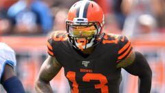 CLEVELAND, OHIO - SEPTEMBER 08: Wide receiver Odell Beckham #13 of the Cleveland Browns plays in the game against the Tennessee Titans at FirstEnergy Stadium on September 08, 2019 in Cleveland, Ohio.   Jason Miller/Getty Images/AFP == FOR NEWSPAPERS, INTERNET, TELCOS &amp; TELEVISION USE ONLY ==