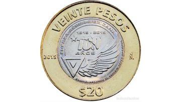 Moneda Fuera aerea mexicana