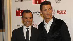 Jorge Mendes, junto a Cristiano Ronaldo. 