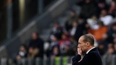Allegri, during the match.