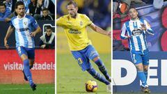 El Deportivo, el M&aacute;laga y Las Palmas, en crisis de resultados.