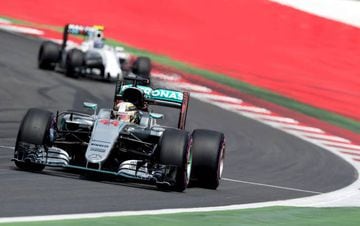 Lewis Hamilton also took pole at last year's Austrian GP but lost out to his Mercedes teammate Nico Rosberg.