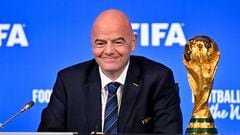 Soccer Football - FIFA Virtual Council Meeting - Zurich, Switzerland - October 4, 2023  FIFA President Gianni Infantino during the meeting  FIFA/Handout via REUTERS    ATTENTION EDITORS - THIS IMAGE HAS BEEN SUPPLIED BY A THIRD PARTY. NO RESALES. NO ARCHIVES