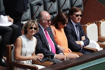 The former king of Spain, Juan Carlos, didn't want to miss the final at Roland Garros.