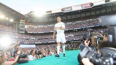 Un total de 85.000 espectadores acudieron a la presentación de Cristiano Ronaldo con el Real Madrid.