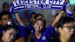 A Leicester City fan in Bangkok.