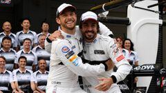 Button y Alonso. 