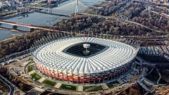 Vista aérea del Estadio Nacional de Varsovia