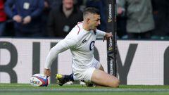 May's hat-trick helps England hammer Les Bleus