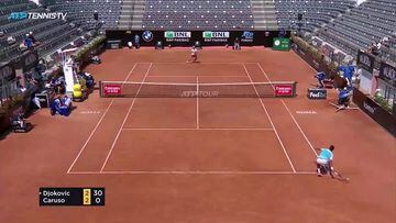 Resumen del Djokovic vs Caruso del Masters 1000 de Roma