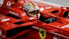 Formula One F1 - Singapore Grand Prix 2017 - Singapore - September 17, 2017   Ferrari&#039;s Sebastian Vettel before the race   REUTERS/Jeremy Lee