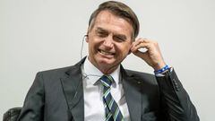 FILED - 30 April 2019, Brazil, Brasilia: Brazilian President Jair Bolsonaro speaks during a meeting with German Foreign Minister Heiko Maas. Bolsonaro said on Saturday he had tested negative for the coronavirus, two weeks after he first tested positive fo