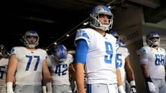 MINNEAPOLIS, MN - NOVEMBER 4: Matthew Stafford #9 of the Detroit Lions stands in the the tunnel before the game against the Minnesota Vikings at U.S. Bank Stadium on November 4, 2018 in Minneapolis, Minnesota.   Adam Bettcher/Getty Images/AFP == FOR NEWS