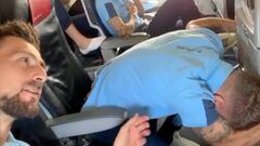Cada vez que se sube a un avión es un drama total para Immobile: el show que desató las burlas