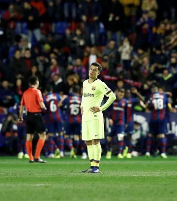 Having started the season in the Barcelona side, Coutinho lost his place after his injury away to Inter, and has slipped to the fringes - so much so that he got just eight minutes in the weekend win over Getafe.